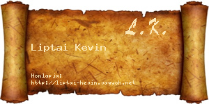 Liptai Kevin névjegykártya