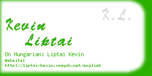 kevin liptai business card